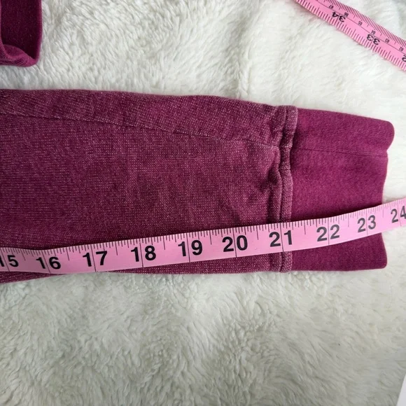 Patagonia Organic Cotton Zip Hoodie Berry Pink M Logo Front & Back - Picture 11 of 11